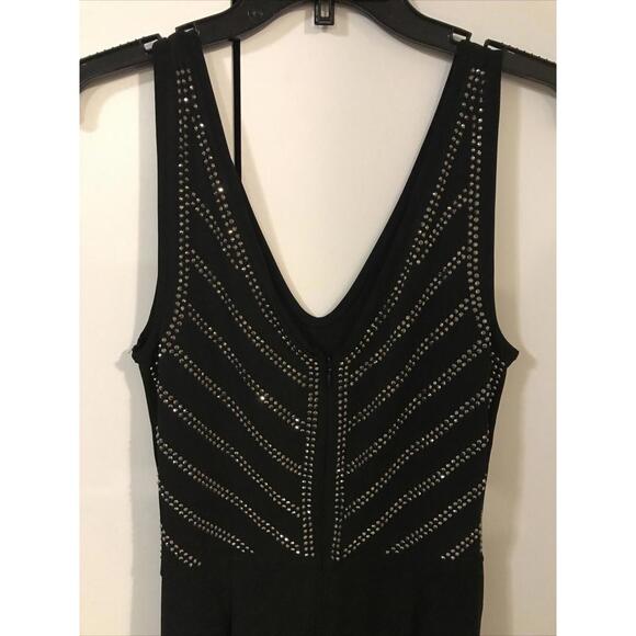 Carmen Marc Valvo Womens Black Jumpsuit Size Medium NWT! M23 - Picture 9 of 9